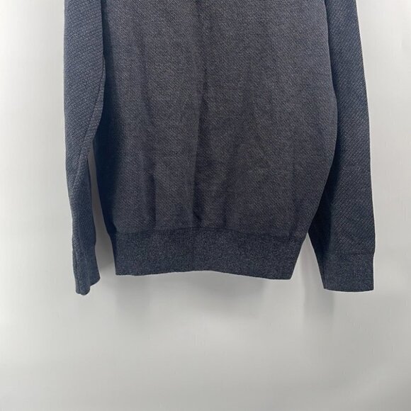 Robert Graham Grey 1/4 Zip Sweater Long Sleeve Warm Career Occasion - Picture 9 of 9